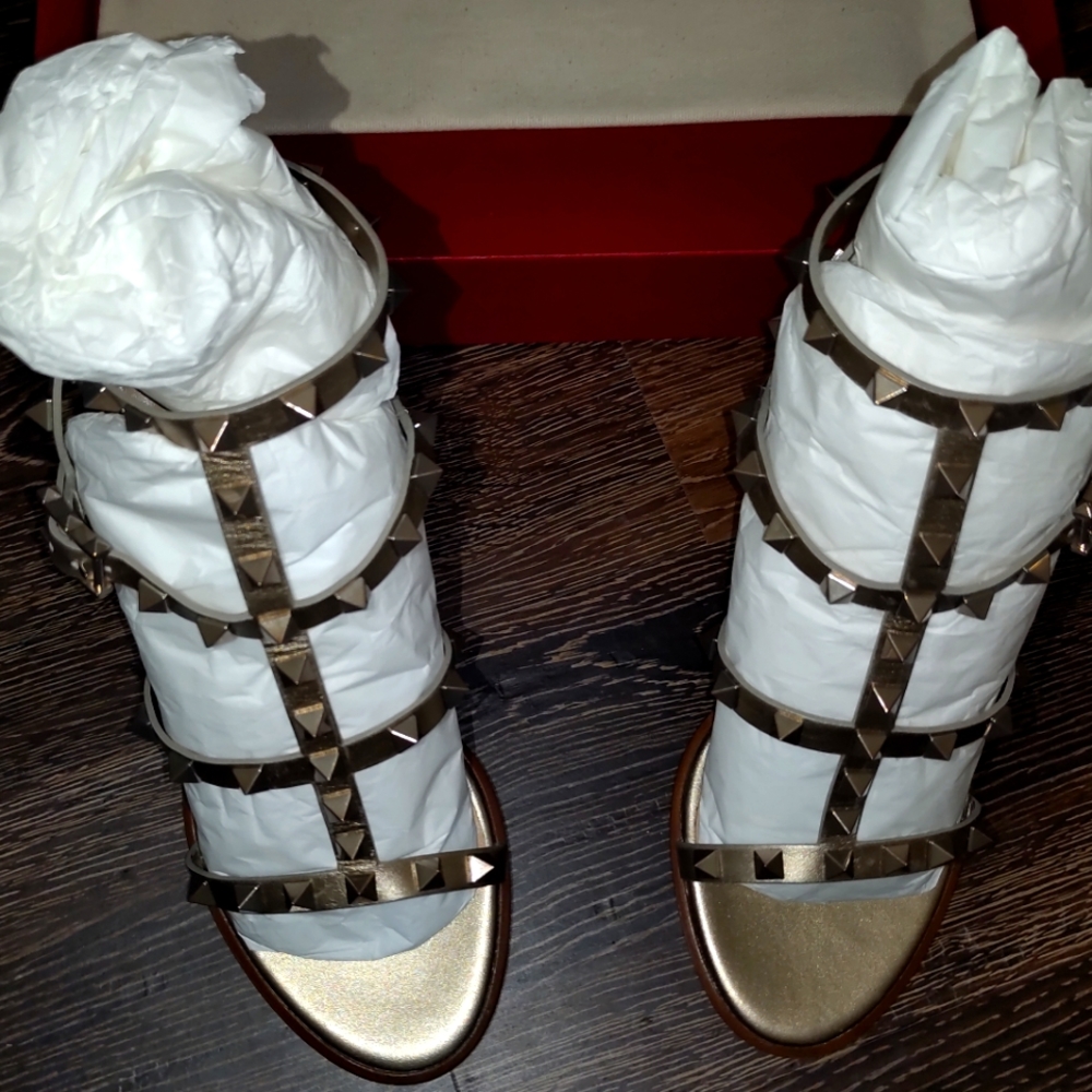 Valentino Garavani Rockstud caged-style sandals